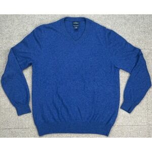 Daniel Hechter Men's 100% 2-Ply Cashmere Long Sleeve Sweater Size Large‎